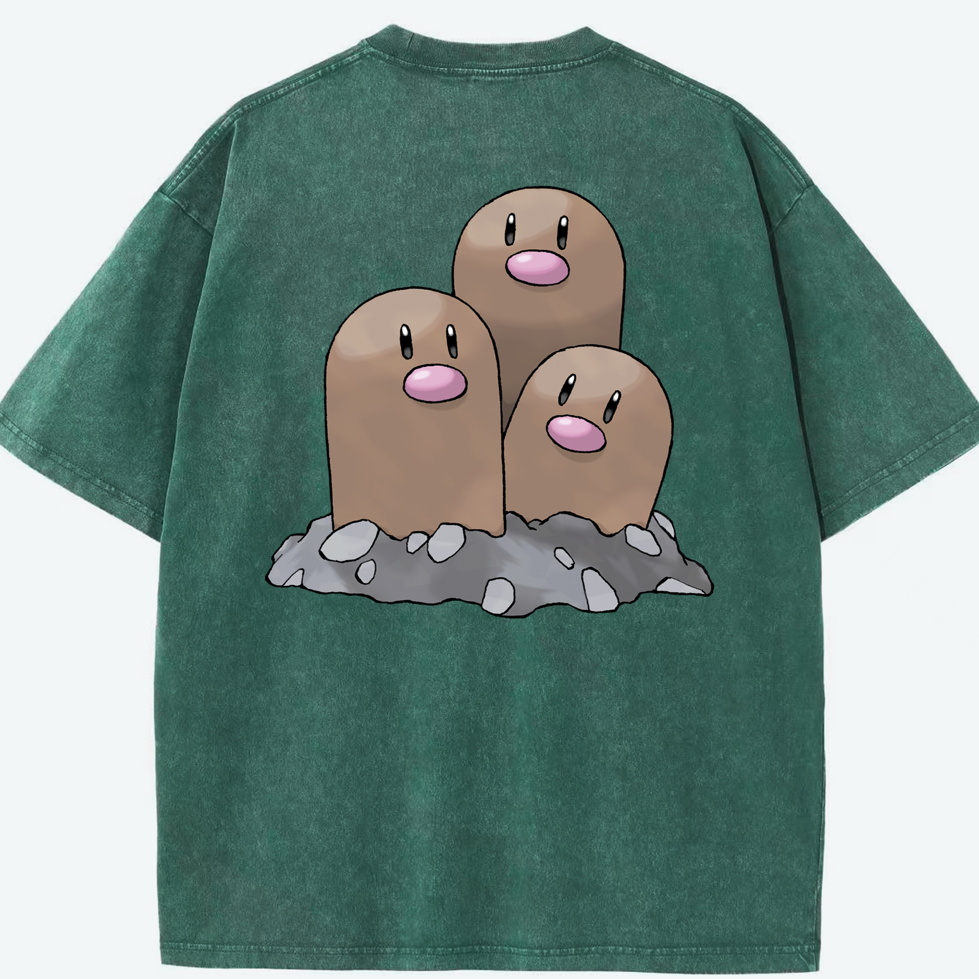 （画像用） ポケットモンスター Pokémon 綿100% ヴィンテージ風 半袖Tシャツ（背面プリント）